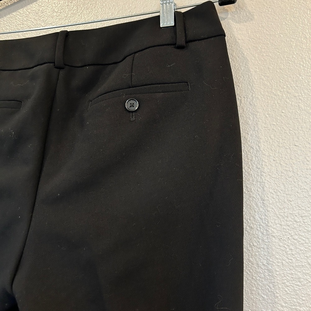 LOFT Marisa Trousers Black Straight Leg Career Pants Womens Size 6‎ - Picture 9 of 12